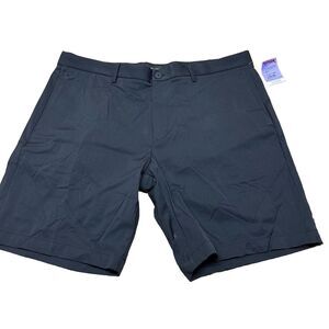 Theory Mens 38 Zaine Shorts Neoteric Performance Stretch Black Straight Golf NWT